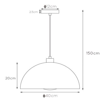 Lucide 45496/01/30 - Csillár zsinóron SIEMON 1xE27/40W/230V fekete