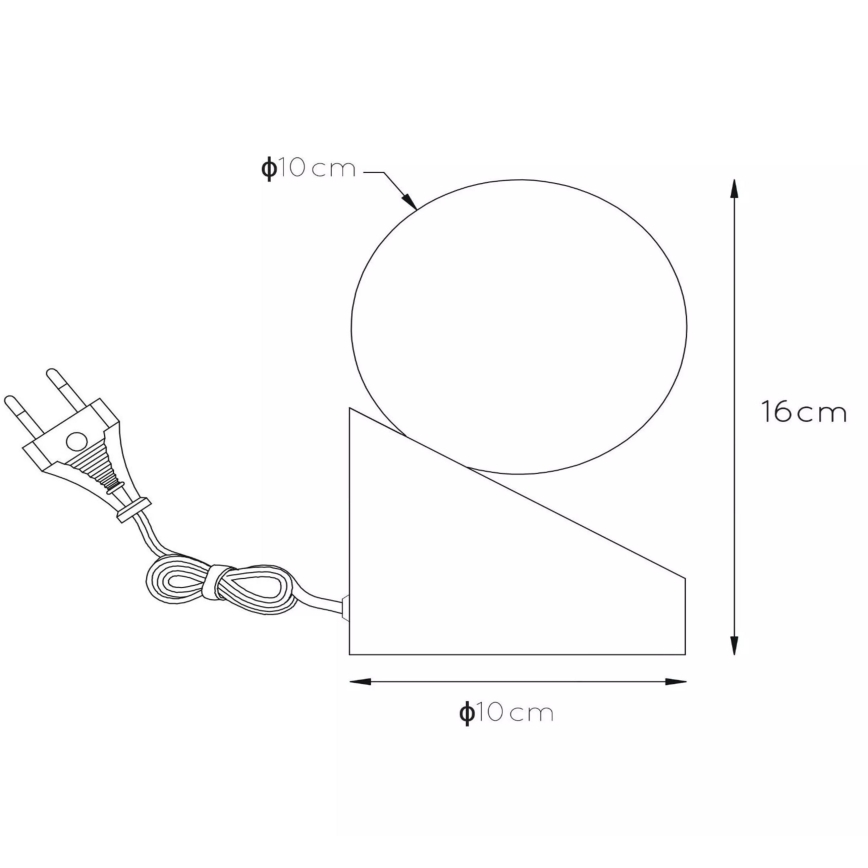 Lucide 45561/01/70 - Asztali lámpa LEN 1xG9/33W/230V