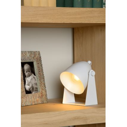 Lucide 45564/01/31 - Asztali lámpa CHAGO 1xE14/40W/230V fehér