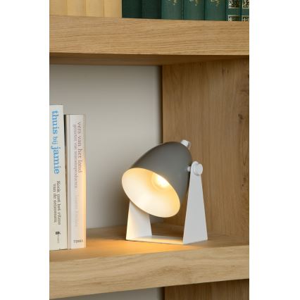 Lucide 45564/01/36 - Asztali lámpa CHAGO 1xE14/40W/230V szürke
