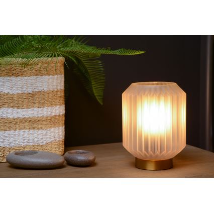 Lucide 45595/01/31 - Asztali lámpa SUENO 1xE14/40W/230V krémes