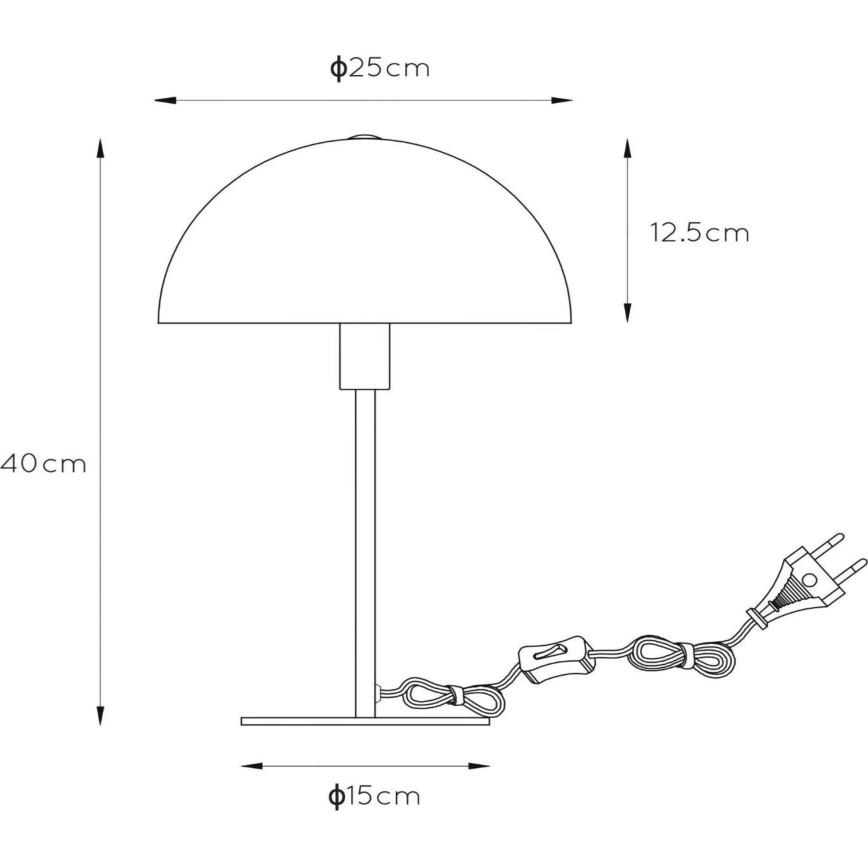 Lucide 45596/01/33 - Asztali lámpa SIEMON 1xE14/25W/230V zöld