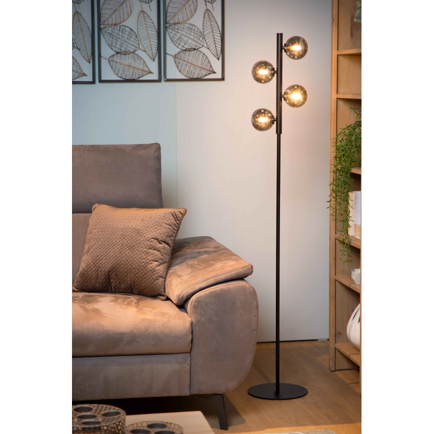 Lucide 45774/04/30 - Állólámpa TYCHO 4xG9/28W/230V fekete