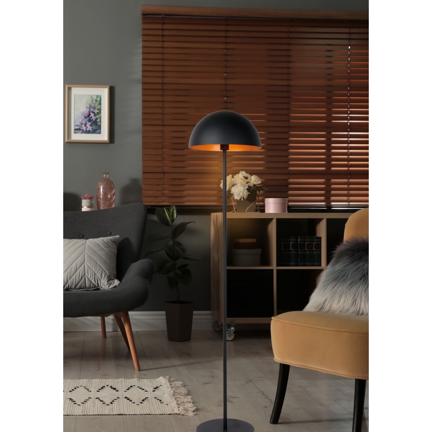 Lucide 45796/01/30 - Állólámpa SIEMON 1xE27/40W/230V fekete