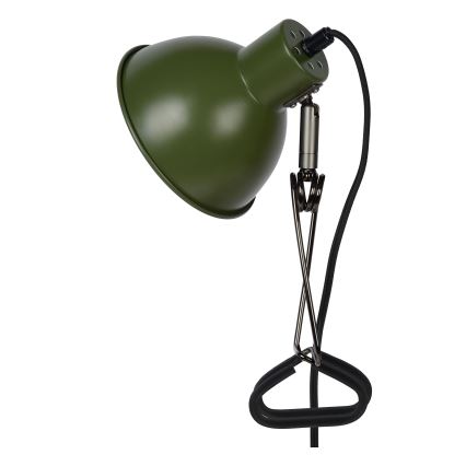 Lucide 45987/01/33 - Csipeszes lámpa MOYS 1xE27/40W/230V zöld