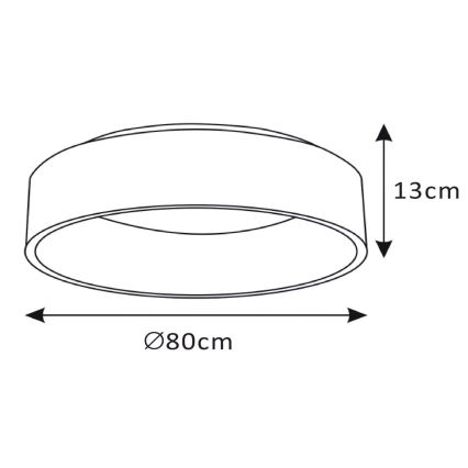 Lucide 46100/80/31 - LED dimmelhető mennyezeti lámpa TALOWE LED/80W/230V ? 80 cm