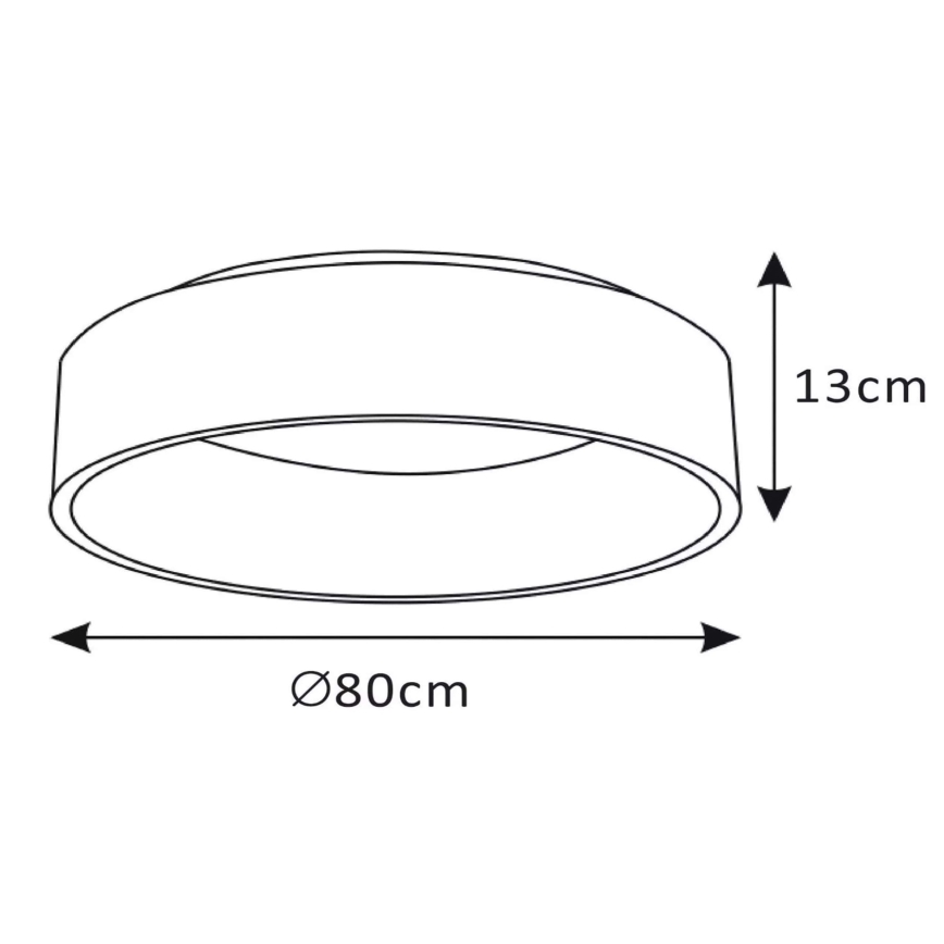 Lucide 46100/80/31 - LED dimmelhető mennyezeti lámpa TALOWE LED/80W/230V ? 80 cm