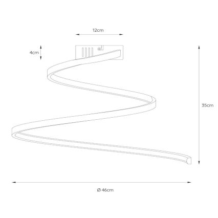 Lucide 46199/25/31 - LED Dimmelhető felületre szerelhető csillár MAXENCE LED/24W/230V fehér