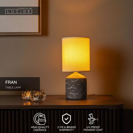 Lucide 47550/81/41 - Asztali lámpa FRAN 1xE14/40W/230V barna
