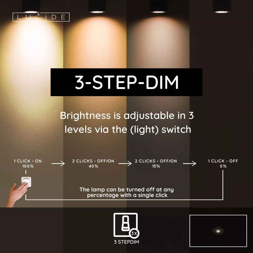 Lucide 53100/30/30 - LED dimmelhető mennyezeti lámpatest MARCIA LED/32W/230V 2700K 40x42 cm