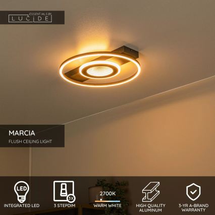 Lucide 53100/30/30 - LED dimmelhető mennyezeti lámpatest MARCIA LED/32W/230V 2700K 40x42 cm