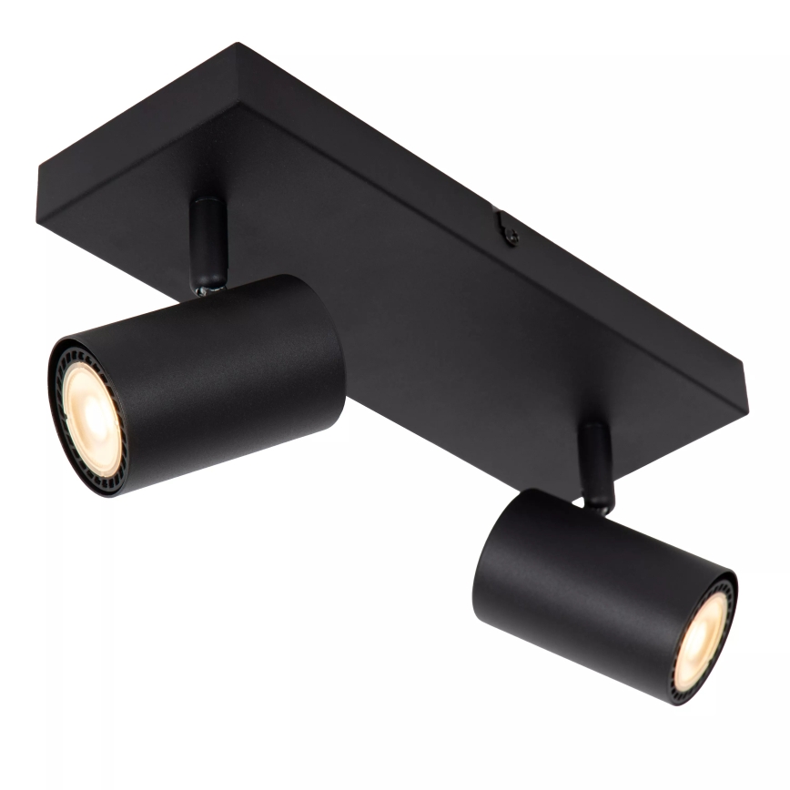 Lucide 53910/02/30 - AMIGO spotlámpa 2xGU10/40W/230V fekete