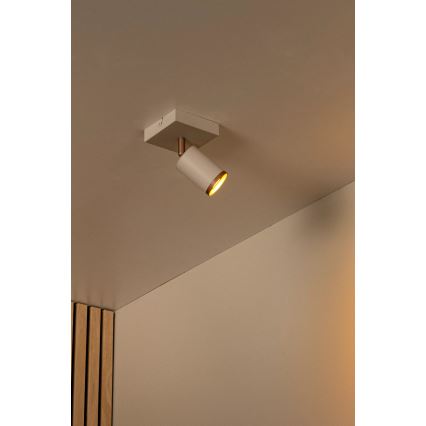 Lucide 53914/01/41 - REGINA irányítható spotlámpa 1xGU10/50W/230V, bézs