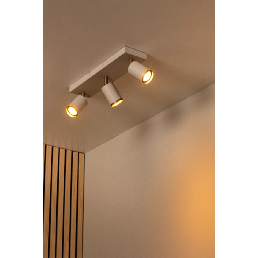 Lucide 53914/03/41 - REGINA spotlámpa 3xGU10/50W/230V bézs