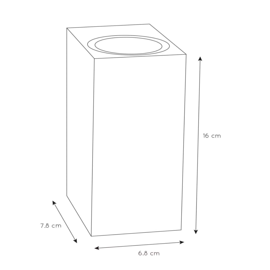 Lucide 69800/02/31 - Kültéri fali lámpa ZARO 2xGU10/35W/230V IP44 fehér