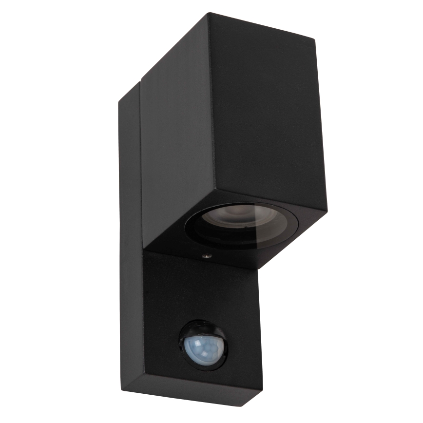 Lucide 69802/01/30 - Kültéri érzékelős lámpa ZARO 1xGU10/7W/230V IP65 fekete