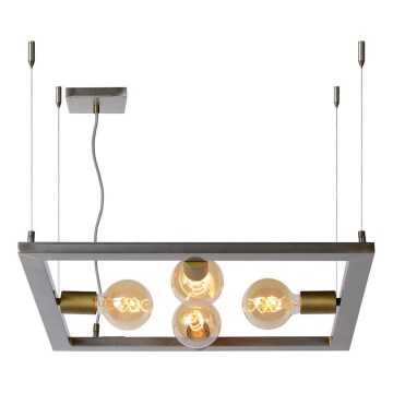 Lucide 73403/04/18 - Csillár zsinóron THOR 4xE27/60W/230V