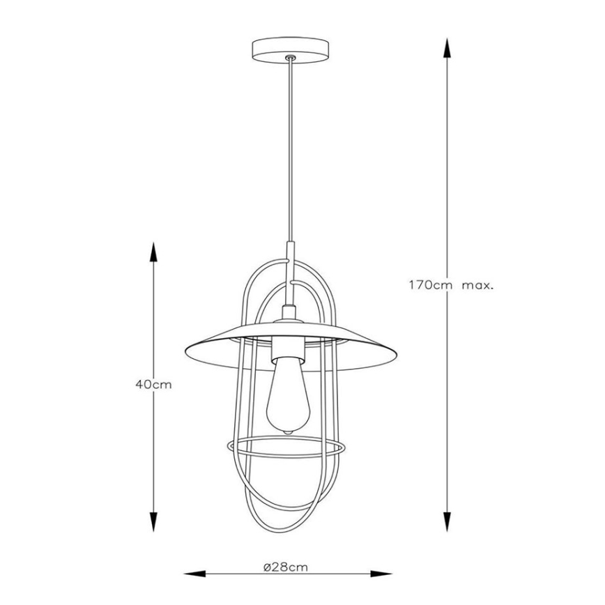 Lucide 74309/01/37 - Csillár zsinóron MASSON 1xE27/40W/230V türkiz