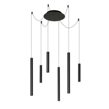 Lucide 74403/06/30 - LED Dimmelhető csillár zsinóron LORENZ 6xLED/4W/230V pók fekete