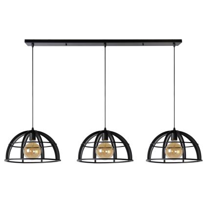 Lucide 76464/03/30 - Csillár zsinóron DIKRA 3xE27/60W/230V