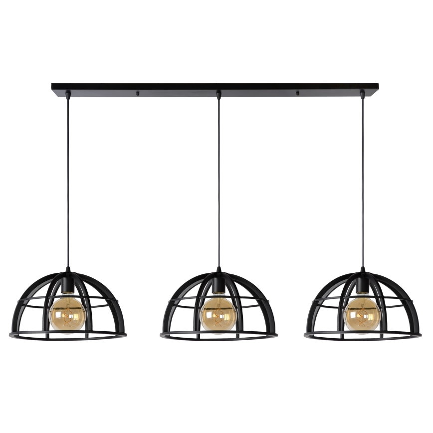 Lucide 76464/03/30 - Csillár zsinóron DIKRA 3xE27/60W/230V