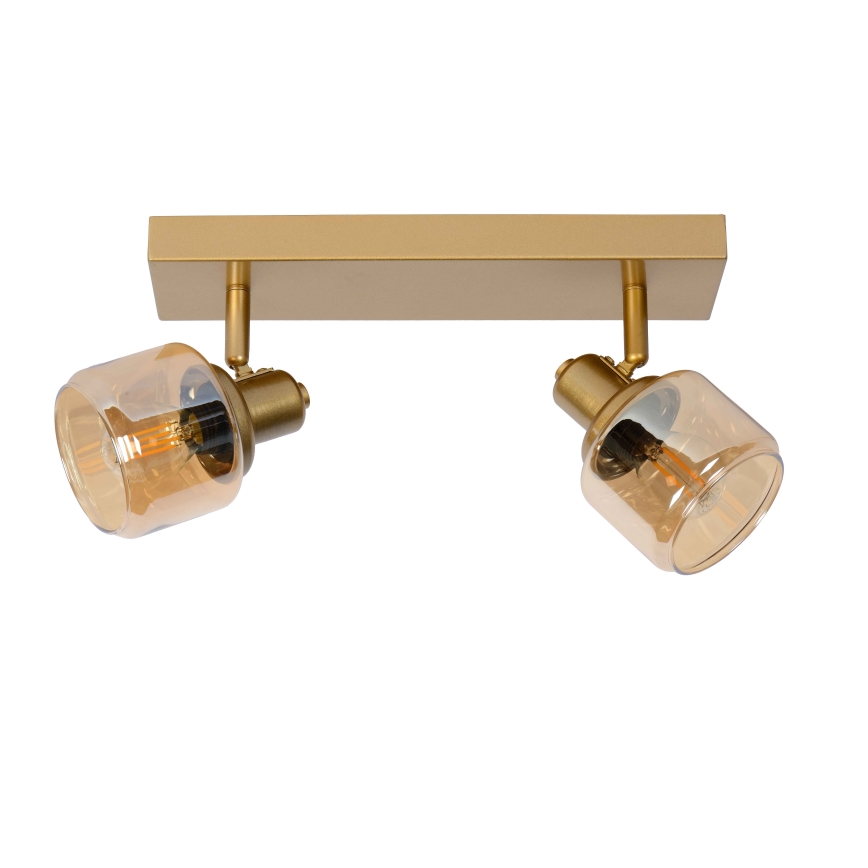 Lucide 77979/02/02 - Spotlámpa BJORN 2xE14/40W/230V arany