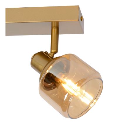 Lucide 77979/02/02 - Spotlámpa BJORN 2xE14/40W/230V arany