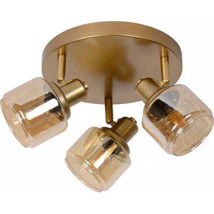 Lucide 77979/13/02 - Spotlámpa BJORN 3xE14/40W/230V arany