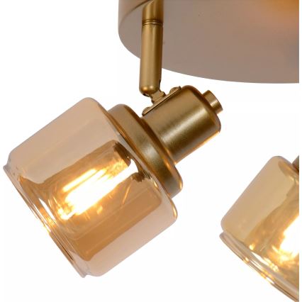 Lucide 77979/13/02 - Spotlámpa BJORN 3xE14/40W/230V arany