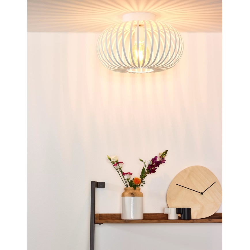 Lucide 78174/40/31 - Mennyezeti lámpa MANUELA 1xE27/60W/230V fehér