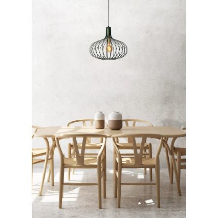 Lucide 78374/65/33 - Csillár zsinóron MANUELA 1xE27/60W/230V á. 65 cm zöld