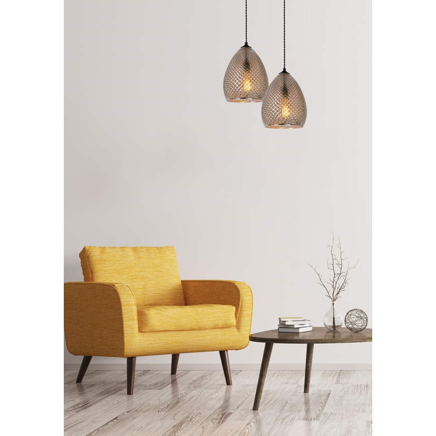 Lucide 78390/24/63 - Csillár zsinóron GERBEN 1xE27/40W/230V