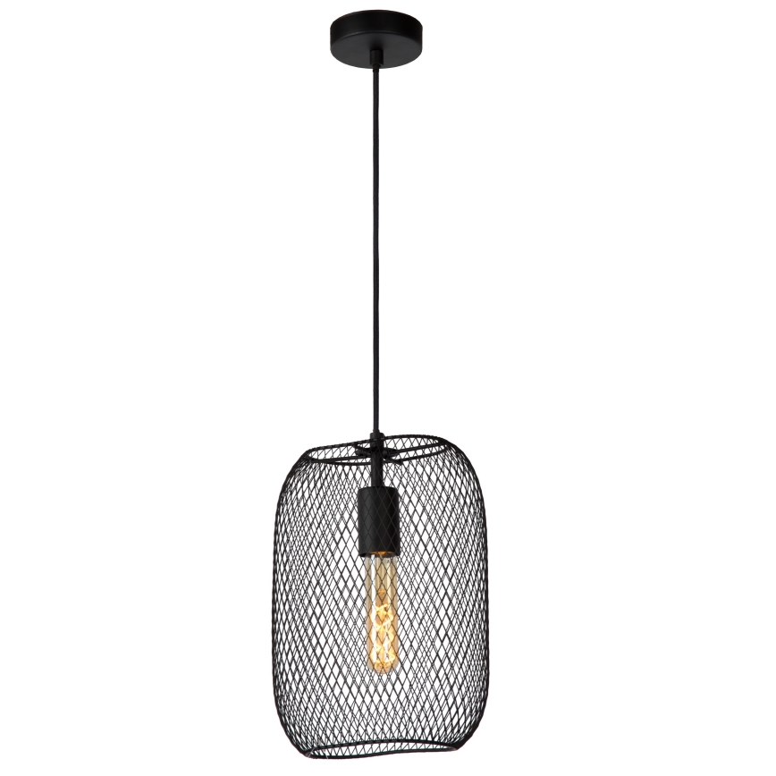 Lucide 78392/01/30 - Csillár zsinóron MESH 1xE27/60W/230V fekete