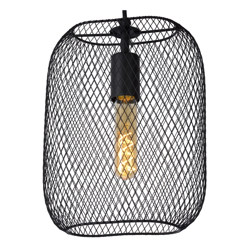 Lucide 78392/01/30 - Csillár zsinóron MESH 1xE27/60W/230V fekete
