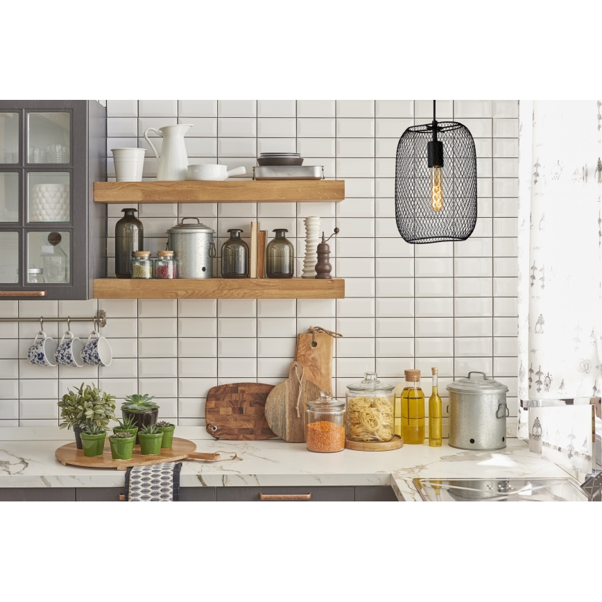Lucide 78392/01/30 - Csillár zsinóron MESH 1xE27/60W/230V fekete