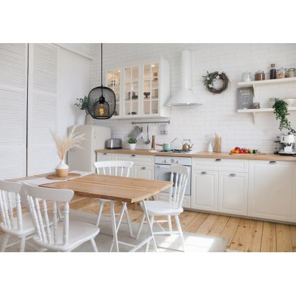 Lucide 78396/01/30 - Csillár zsinóron JERREL 1xE27/40W/230V fekete