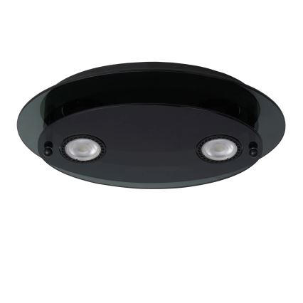 Lucide 79181/02/30 - Mennyezeti lámpa OKNO 2xGU10/5W/230V fekete