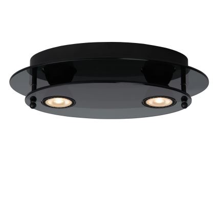 Lucide 79181/02/30 - Mennyezeti lámpa OKNO 2xGU10/5W/230V fekete