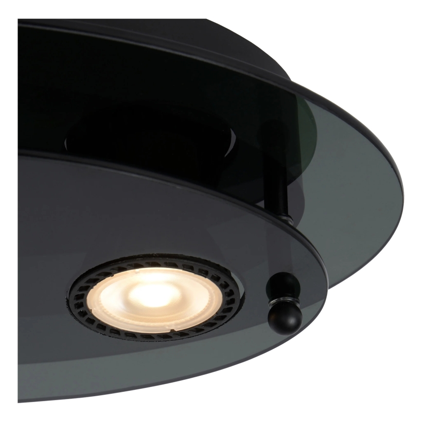 Lucide 79181/02/30 - Mennyezeti lámpa OKNO 2xGU10/5W/230V fekete