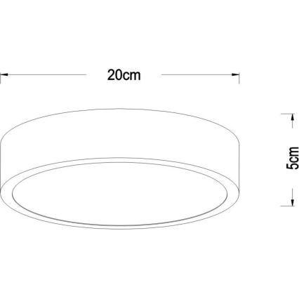 Lucide 79185/20/02 - LED Dimmelhető mennyezeti lámpa UNAR LED/12W/230V átm. 20 cm arany