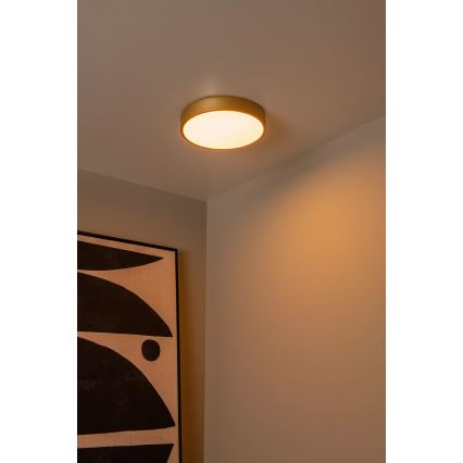 Lucide 79185/30/02 - LED Dimmelhető mennyezeti lámpa UNAR LED/18W/230V átm. 30 cm arany
