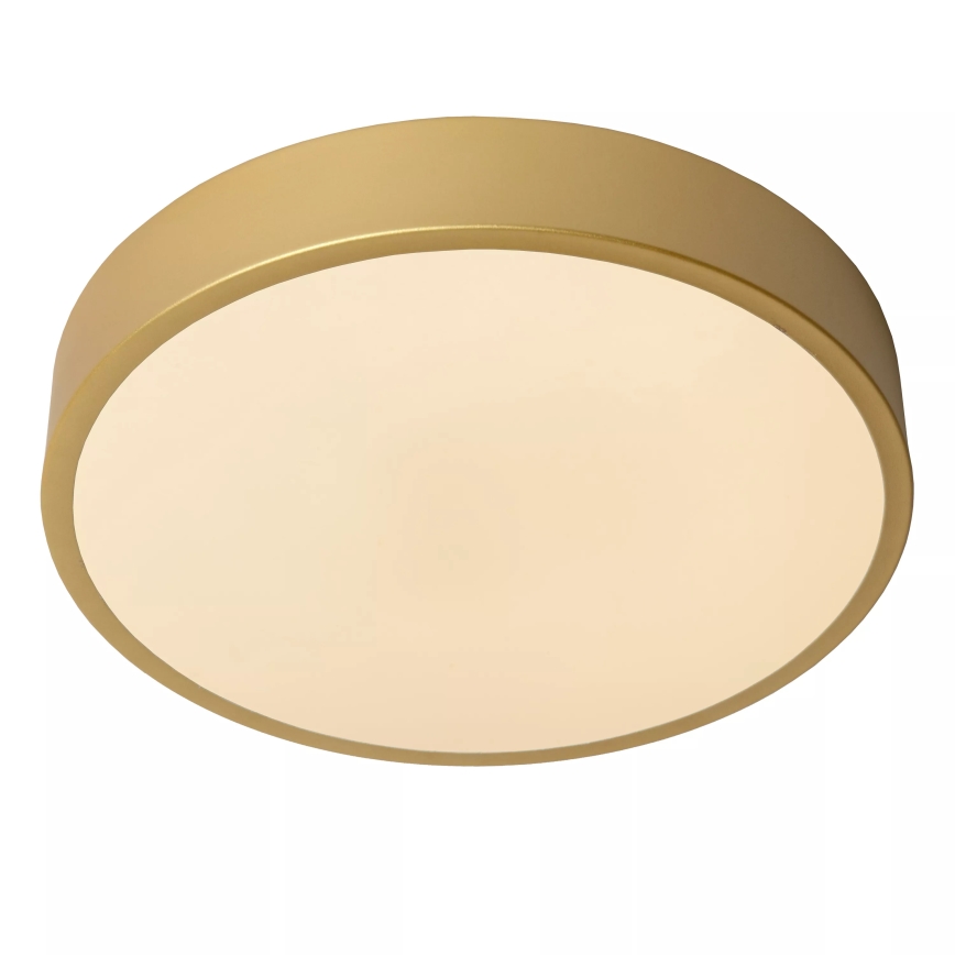 Lucide 79185/30/02 - LED Dimmelhető mennyezeti lámpa UNAR LED/18W/230V átm. 30 cm arany