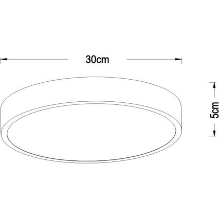 Lucide 79185/30/02 - LED Dimmelhető mennyezeti lámpa UNAR LED/18W/230V átm. 30 cm arany
