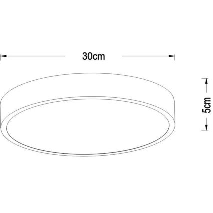 Lucide 79185/30/30 - LED Dimmelhető mennyezeti lámpa UNAR LED/18W/230V átm. 30 cm fekete