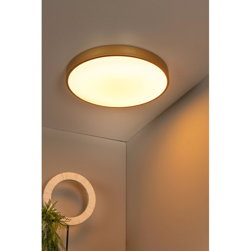 Lucide 79185/50/02 - LED Dimmelhető mennyezeti lámpa UNAR LED/36W/230V átm. 49,5 cm arany