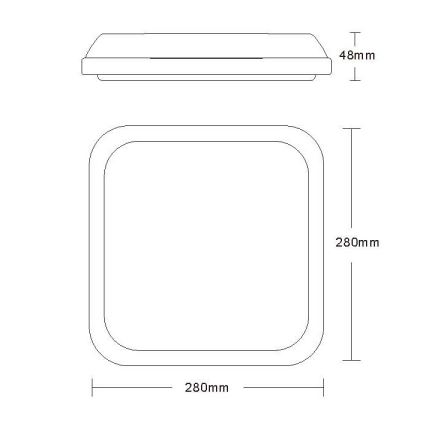 Lucide 79193/24/31 - LED Fürdőszobai lámpa TISIS LED/24W/230V IP54