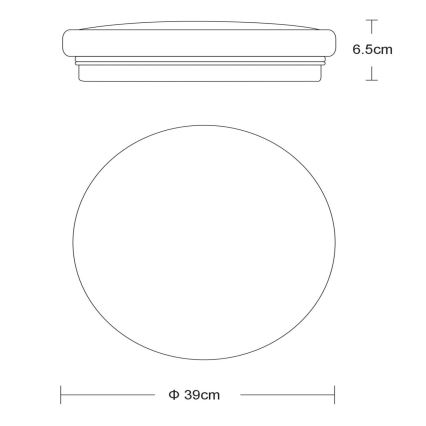 Lucide 79199/32/61 - LED Mennyezeti lámpa OTIS 1xLED/32W/230V