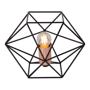 Lucide 80502/01/29 - Asztali lámpa OCTAGON 1xE27/40W/230V fekete
