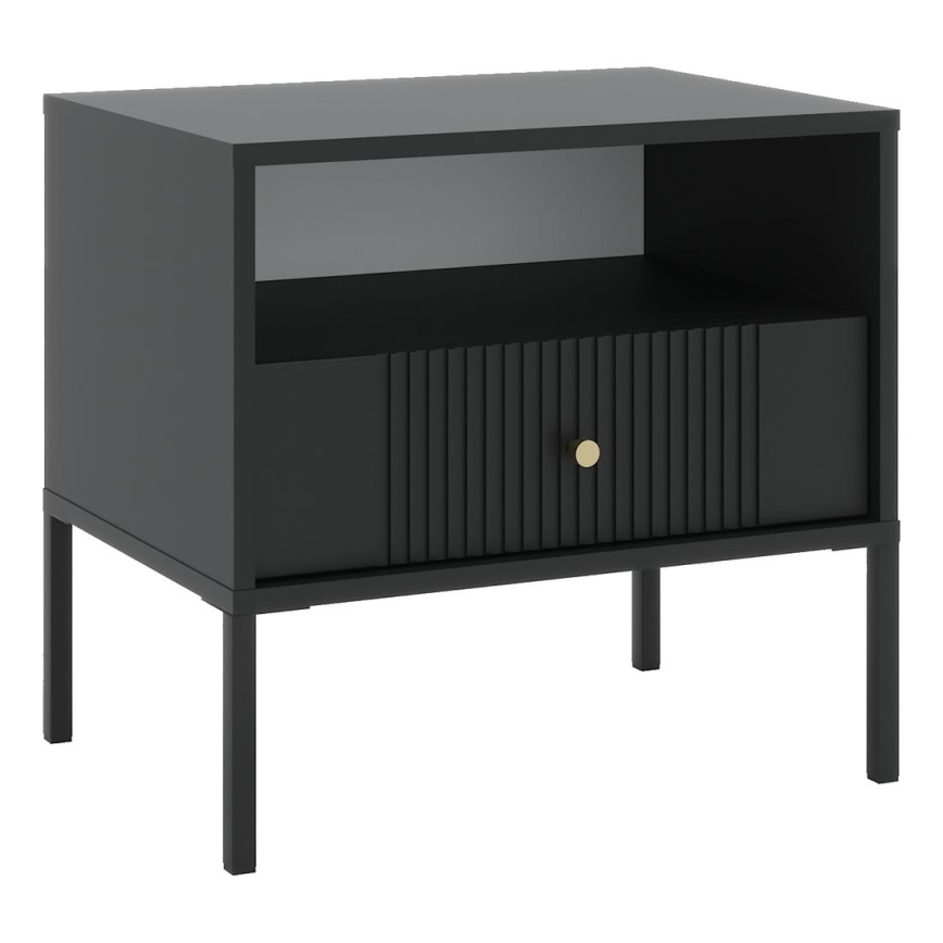 LUE fekete éjjeliszekrény