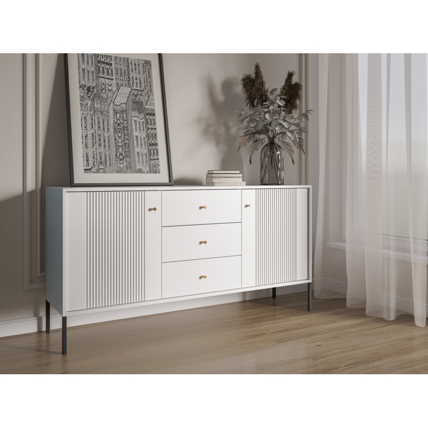 LUE komód fehér/fekete